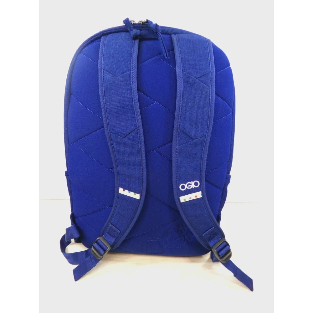 OGIO Soho Laptop Backpack Blue with Polka Dot Interior Padded Tech Bag